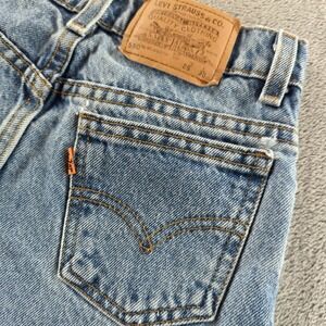 Vintage 90s Levis 550 Jeans 26x30 Blue Light Wash Student Fit Relaxed Made USA